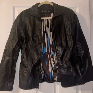 REAL leather black jacket - Kenneth Cole